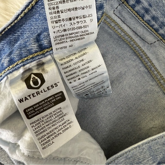 Levi’s Low Pro Straight Leg Women's Blue Jeans Size 31 Cotton - Picture 3 of 7